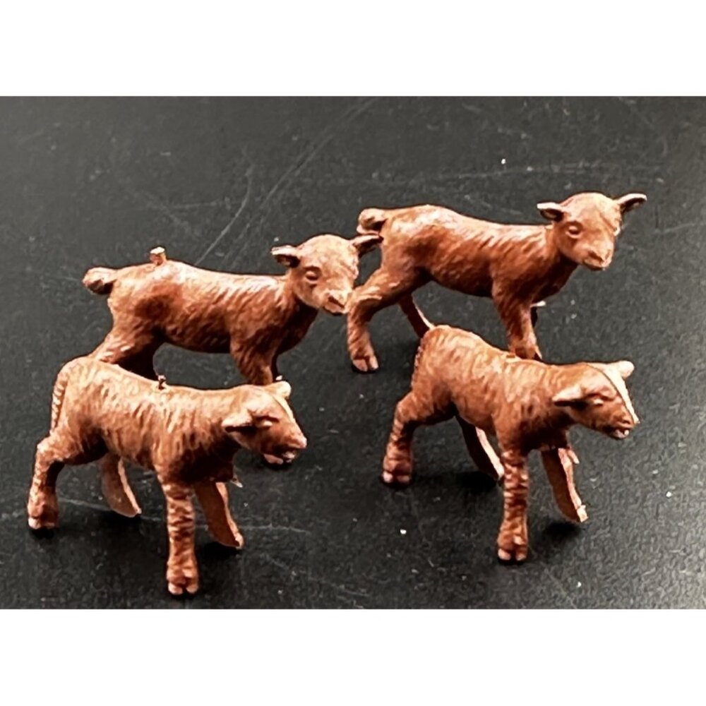 Allstate Marx Happy Time Farm Playset 1959 Auburn Red 4 Lambs Sheep Tim Mee PPC